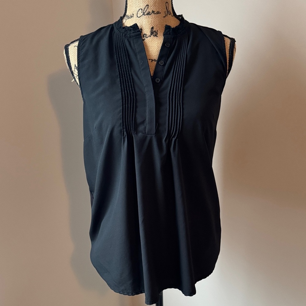 a new day Black Sleeveless Blouse